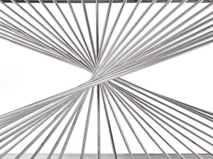 Mesa central Rectangular de acero inoxidable con tapa de cristal negra, decoración minimalista para sala de estar - Product Image 5