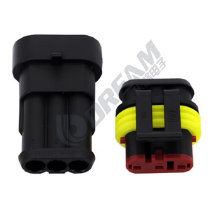 Precio de fabricante conector AMP Conectores eléctricos automotrices 2 pines impermeable macho hembra conector rápido - Product Image 6
