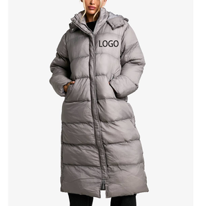 Manteau matelassé long pour femme, imperméable et chaud, idéal pour la randonnée en hiver 2026, avec capuche, ultra-thermique, pour le trekking - Product Image 4