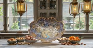 Eco-Friendly Brass Fruit Bowl Kitchen Counter Fruit Basket for Candy Vegetables <b>Dining</b> Room <b>Table</b> Office Home Decor - Product Image 3