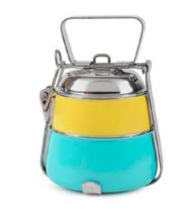 Boîte à lunch en acier inoxydable enduit d'émail coloré couvercle sécurisé de qualité alimentaire idéal pour les enfants et les adultes - Product Image 5