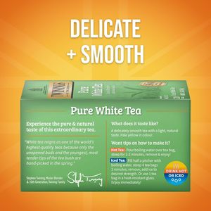 Twinings Pure White <b>Tea</b> Individually Wrapped Bags, 20 Count (Pack of 6) 120 Teabags - Product Image 3