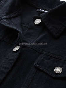 Venta al por mayor y por encargo de alta calidad de las mujeres chaqueta de mezclilla, ropa informal de fábrica de diseño hecho Venta caliente Jeans Varsity chaqueta - Product Image 5