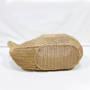 Artex Dong Thap Rattan Woven Whale Shape <b>Basket</b> for Toy Storage and Kids Decor - Product Image 5