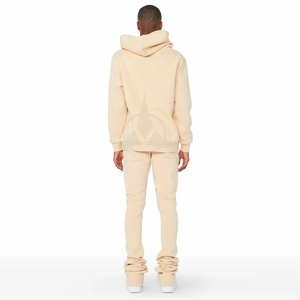 Vêtements de sport de qualité supérieure ensemble de survêtements évasés pour hommes Logo personnalisé 100% coton survêtement pour hommes Service OEM - Product Image 2