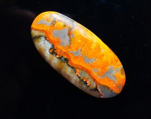 Atractivo Bumble Bee Jasper cabujón suave pulido forma ovalada agradable Bumble Bee Jasper piedra preciosa mejor para hacer joyas - Product Image 1