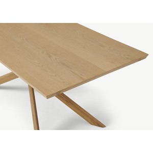 Mesa de Comedor Extensible de Alta Calidad con Patas Cruzadas |   Mesas de Exterior de Madera de Teca, Mesa Extensible de Jardín para Comedor -Genny - Product Image 3