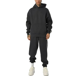 Ensemble de survêtement pour homme 2025, survêtement d'hiver personnalisé de haute qualité pour homme, survêtement en molleton à capuche avec style décontracté, marque privée - Product Image 2