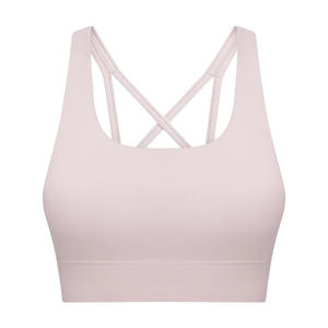 Seamless <b>Racerback</b> Gym Sports <b>Bra</b> Comfortable Quick Dry Lightweight Stretchable Fitness Sport <b>Bra</b> - Product Image 1