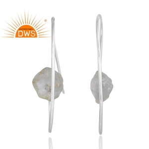 Pendiente de piedras preciosas aguamarina Natural de Plata de Ley 925, joyería personalizada para mujer, regalo para ella - Product Image 1