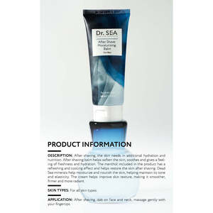 Dr. SEA Cosmetics Baume Hydratant Après-Rasage Cologne Fraîche Acide Hyaluronique Formule Naturelle 125 ml Soin de la Peau Mousse Parfum Frais - Product Image 6