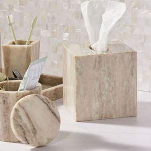 แท่นวางกระดาษทิชชู่ลายหินอ่อนสำหรับตกแต่งโต๊ะในร้านอาหารดีไซน์ทันสมัย - Product Image 5