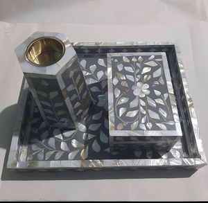 Recién llegado, juego de puerta trasera de estilo elegante, tablero de hueso/resina/MDF/caja de bandeja de Metal, juego de quemador, suministros para restaurante y hotel - Product Image 5