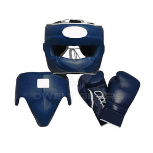 DWELT GEARS - Conjunto Profesional de Boxeo Personalizado en Cuero PU con Protector Inguinal, Protector de Cabeza y Guantes de Boxeo, Color y Logotipo Personalizables - Product Image 6