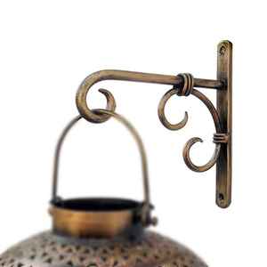 Lanternes en bois rustique et fer noir - Product Image 3