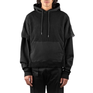 Sweat-shirt de sport respirant à séchage rapide léger pour homme en polaire uni de grande taille pour l'entraînement actif en salle de sport - Product Image 3