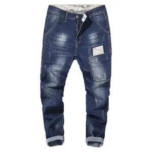 Custom Design Oem Fabrikant Denim Jeans Broek Voor Mannen Hoge Kwaliteit Mannen Jeans Broek