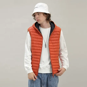 ¡Novedad de 2025! Chaleco acolchado de lana con logotipo personalizado, Chaqueta corta impermeable transpirable para ropa informal de invierno - Product Image 1