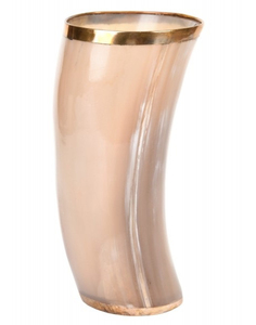 6" Viking Drinking Horn <b>Glass</b> - Authentic Medieval Inspired Beer Wine Gift Cup with Food Safe Coating - <b>Coffee</b> <b>Mug</b> Alternative - Product Image 5