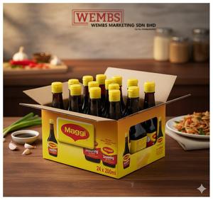Sauce de marinade au goût umami, mélangée fraîchement en vrac, en carton, de la marque populaire Nestle Malaysia Seasoning Sauce Maggi, pour une meilleure cuisine - Product Image 3