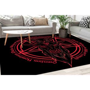 Alfombra Estampada - Japonesa, Hoodoo, Cabra Demoníaca, Moderna, Delgada, Fácil de Limpiar, para Dormitorio, Grande, para Entrada, Alfombra Suave No Tejida - Product Image 1