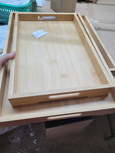 Handmade <b>Bamboo</b> Tray for Food Tea Hotel Home Use Sustainable & Stylish Variety Shape Custom Logo - Caryln 0084935825297 - Product Image 5