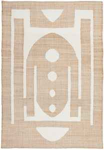 Tapis de Jute et Chanvre Beige et Marron Rectangle Naturel Style Solides Motif Tissé à la Main Tapis et Tapis de Maison Écologique - Product Image 5