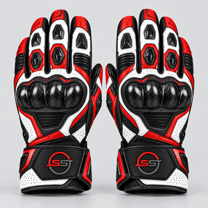 Gants de moto de haute qualité fabriqués avec un matériau durable, offrant un ajustement confortable, une forte adhérence et idéaux pour la conduite. - Product Image 6