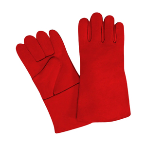 2025 nuevos guantes de soldadura de cuero al por mayor pistola Palma mano protección cuero de vaca para construcción precio al por mayor guantes para hombres - Product Image 3