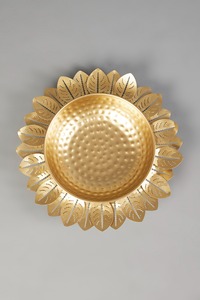 Design personnalisé Bol en métal décoratif haut feuille Martelé Fer Métal Laiton Poli Disponible - Product Image 4