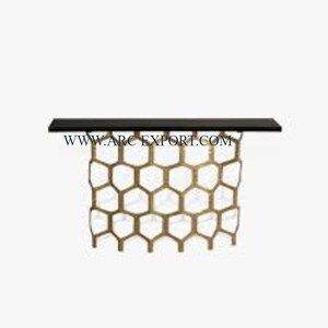 Table console moderne avec dessus en verre la plus moderne Mobilier de bureau de qualité supérieure Table console décorative à prix compétitif - Product Image 6