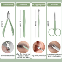 Juego de herramientas de cuidado personal de manicura y pedicura de acero inoxidable profesional más vendido 2025 con embalaje de caja de servicios OEM