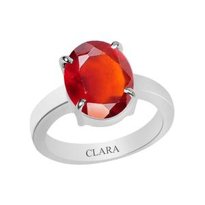 NOVAMART Fine Certified Natural Hessonite Gomed Gemstone <b>Rings</b> Oval Cut Diamond for Everyday Wear Wholesale Export - Product Image 1