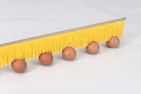 Brosse de joint d'étanchéité industrielle réglable en PA66 PA610 en forme de H avec manche en aluminium, résistante aux températures de -40°C à +100°C, garantie 3 ans