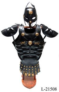 Mayorista Exportador de Armadura Muscular de Cuero con Casco Armadura de Cuero Medieval Chaqueta Regalos de Empresa Decorativos Producto - Product Image 2