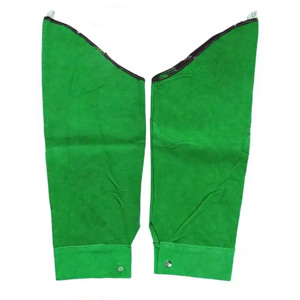 Polaina de construcción de servicio pesado de mejor rendimiento, ignífugo, funda de soldadura de cuero de vaca dividida, mangas protectoras contra el calor - Product Image 3