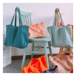 Top Grade Solid Colour Sustainable Good Quality Fashionable Outdoor Shopping <b>Vegetable</b> <b>Bags</b> Cheap Organic Cotton <b>Bags</b> With Logo - Product Image 3
