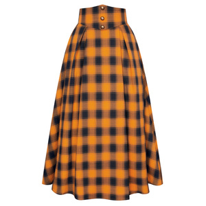 Custom <strong>Women</strong> Renaissance Swing <strong>Skirt</strong> Elastic Waist Flared A-Line Maxi Winter Plaid <strong>Tartan</strong> <strong>Skirt</strong> <strong>Women</strong> - Product Image 3
