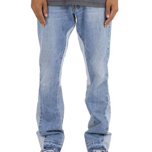 Vente en gros de jeans grande taille pour hommes denim coupe ample mode décontractée confortable production de jeans en vrac et approvisionnement sur mesure - Product Image 3