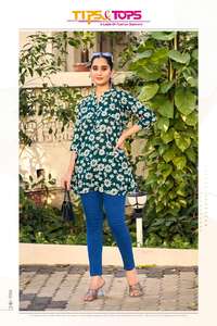 Western Modern Stylish Design Premium Cotton Foil Printed Short Top Girls Ropa India pakistaní Maruti Fashion Disponible Todos - Product Image 6