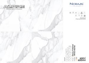 Antica Statuario 600x600mm Carrelage de sol en porcelaine polie Villa Marble Stone Brillant en Grade AAA par Ncraze pour la maison et la villa - Product Image 3