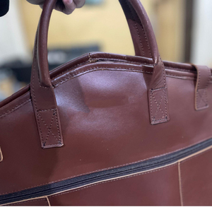 Bolsa para Ropa, Porta Trajes Personalizado, Cuero de Grano Completo, Delgado, para Llevar en el Avión, Protección con Cremallera, Impermeable, Regalo de Navidad para Novio - Product Image 5