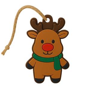 Étiquettes de Noël personnalisées en caoutchouc non toxique à suspendre - Product Image 4