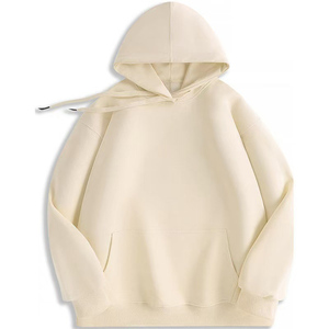 OEM Logo personnalisé Design Trendy Heavy 320G Knitted Hoodie Neck Unisex Sweatshirt Couples Solid Anti-Shrink Breathable - Product Image 3