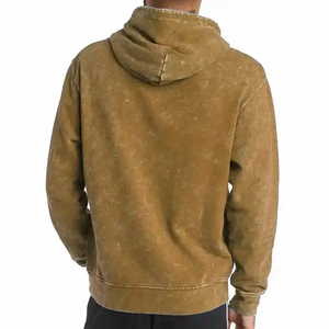 100% algodón francés Terry Sun Faded Vintage apenado ácido lavado Sudadera con capucha transpirable temporada de invierno sin cuerda logotipo personalizado ODM - Product Image 4