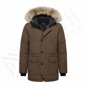 Nouvelle veste parka classique à capuche pour homme confortable 2025, parka personnalisable de qualité supérieure - Product Image 1