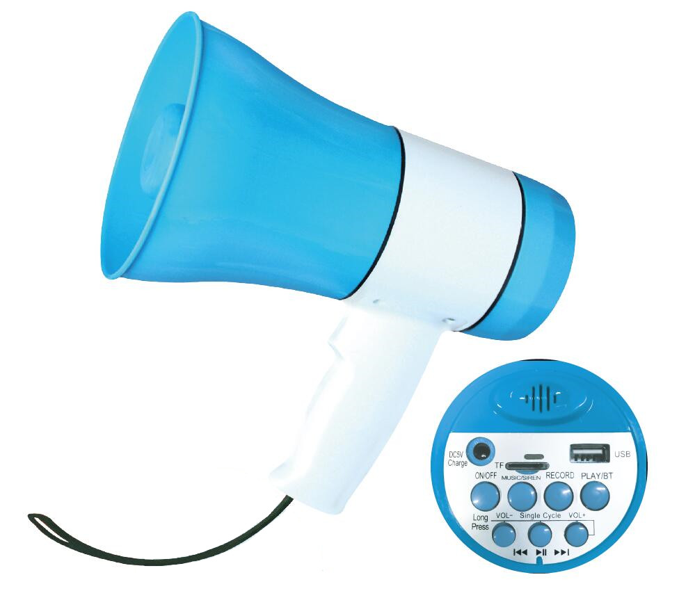 Hot sale 619U BT high quality Portable bluetooth Wireless megaphone Connect USB Support Handy Small Megaphone