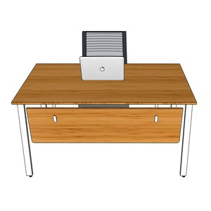 BFATB006 AtonBamboo 140x80cm <b>Foldable</b> Computer <b>Table</b> with Iron <b>Legs</b> Extendable and Storage Features for Living Room Use - Product Image 3