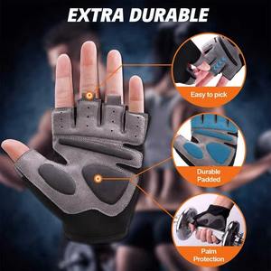 Gants de fitness unisexes demi-doigts flexibles antidérapants avec support de poignet pour l'entraînement en salle de sport Pido Jiner Xinda Fitness en polyester sans fermeture - Product Image 5