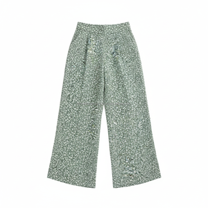 Pantalon Palazzo Léger Taille Haute en Spandex/Polyester à Imprimé Floral pour Femme – Idéal Plage et Été (Vente en Gros) - Product Image 4